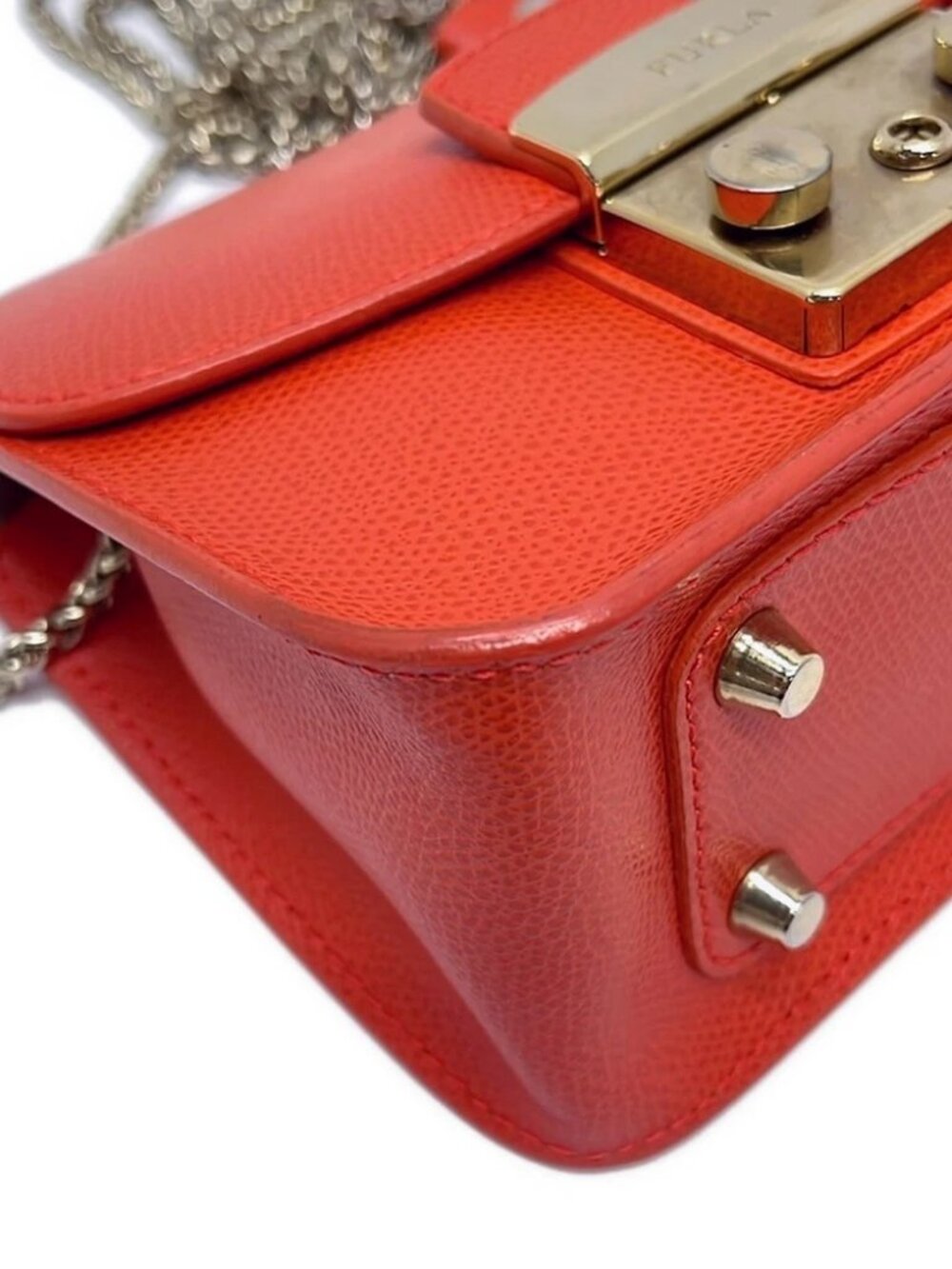 FURLA Metropolis Pink Leather Shoulder Bag - Picture 6 of 9
